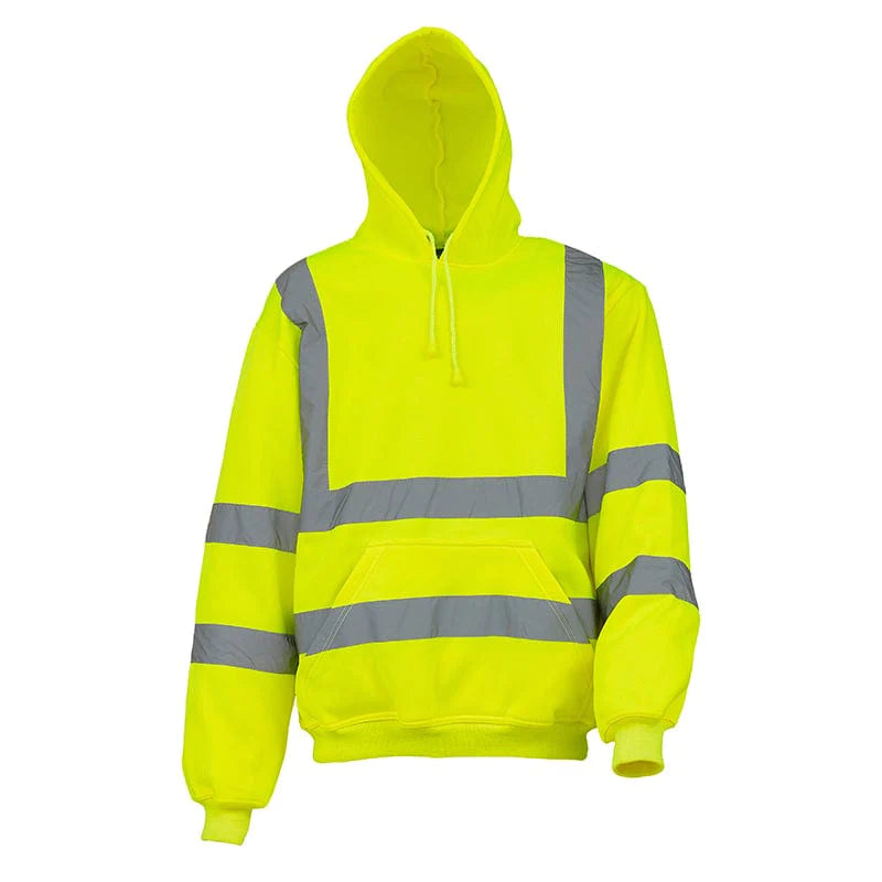 High Vis Reflective Safety Fleece Hoodie