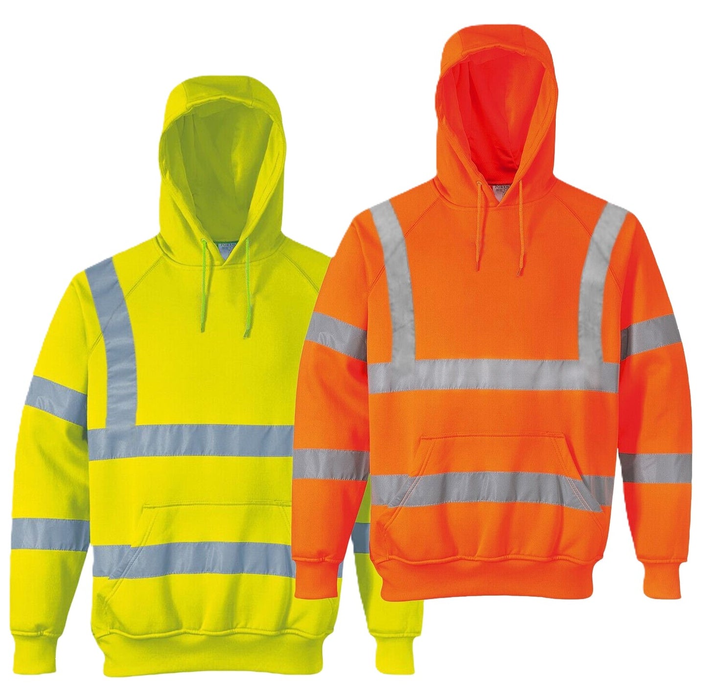 High Vis Reflective Safety Fleece Hoodie